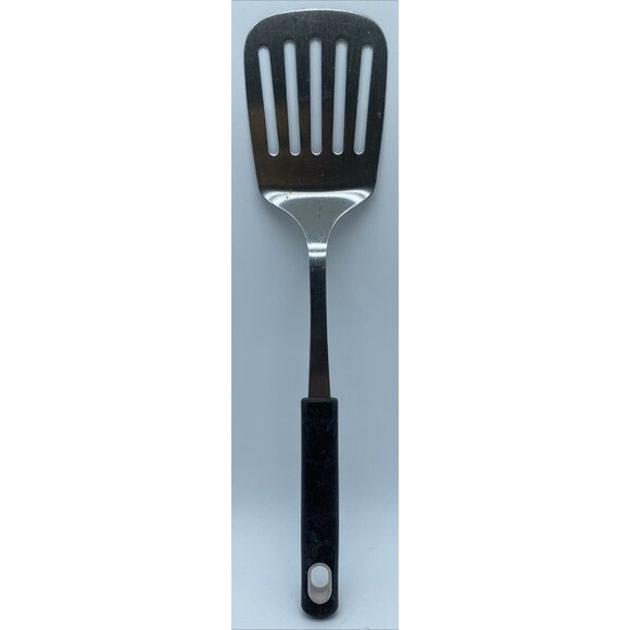 JA Henckels Spatula Turner Stainless Steel Black Handle 12.5 Inch Vintage 1990s - Picture 1 of 11